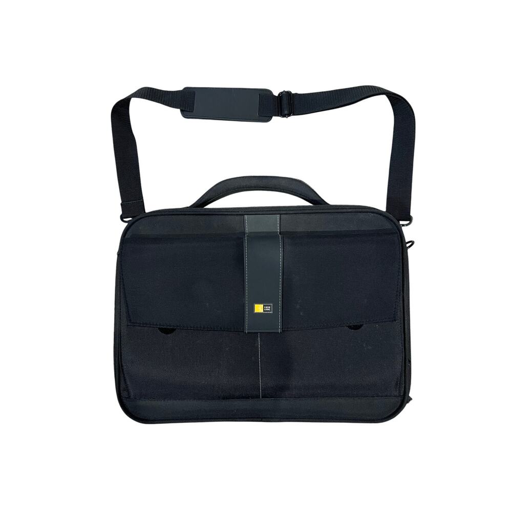 Case Logic Laptop Messenger Bag 17"x12"x3" w/ Carrying Strap Handle Black Unisex